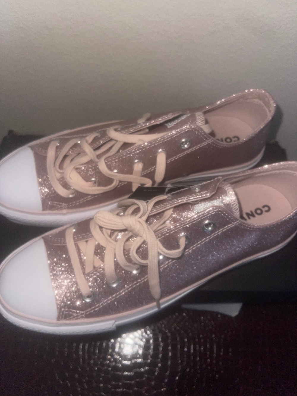 Pink Sparkly Converse